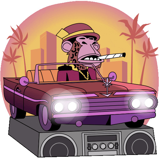 Low Rider character cruising